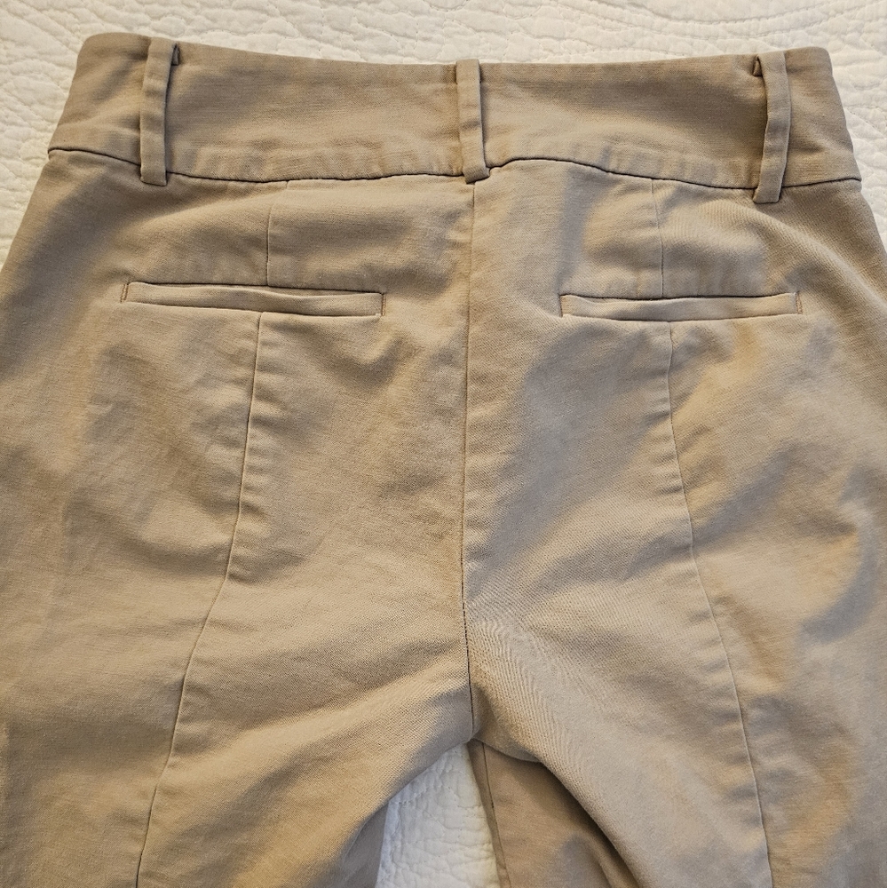 Ann Taylor Straight Leg Pants With Decorative Waist Tabs - Picture 5 of 11